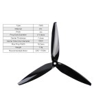 Großhandel Gemfan 7040 3 (2cw 2ccw) Werks anpassung Schnelle Lieferung Gemfan 7040 3 3-Blatt-Propeller-Drohnen-Teile